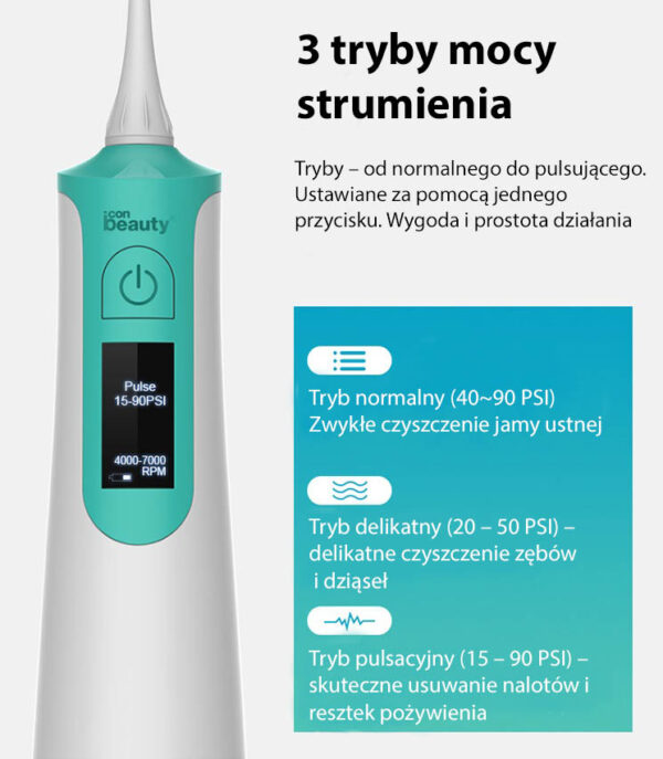 Waterpulse 3 tryby mocy